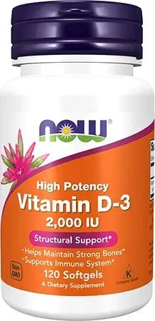 NOW Vitamin D3-2000 IU 120 sgels