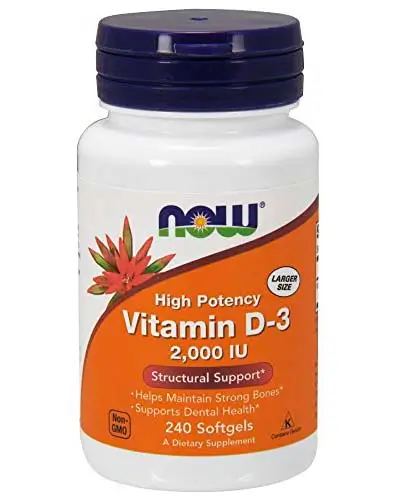 NOW Vitamin D3-2000 IU 240 softgels