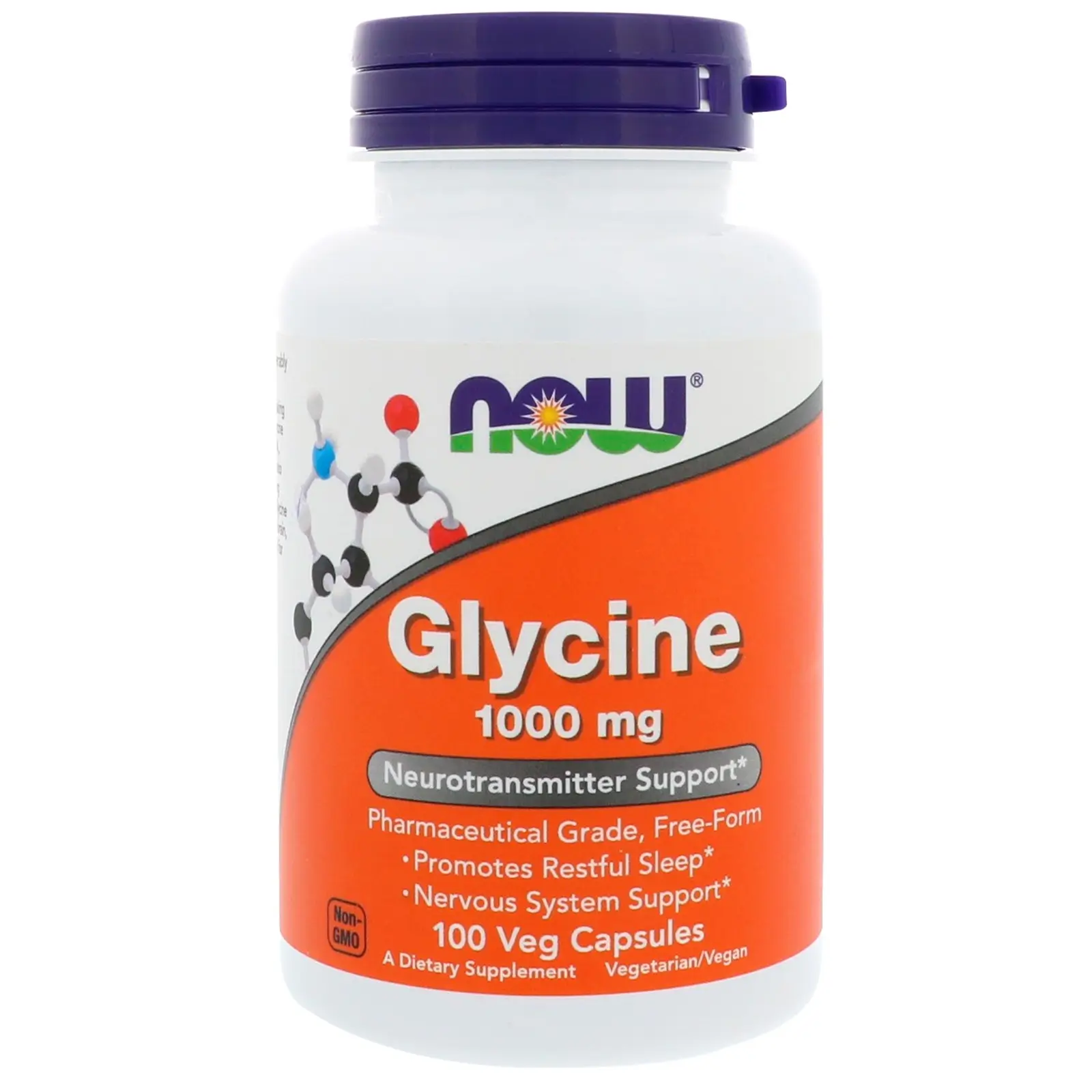 NOW GLYCINE 1000mg 100 vcaps