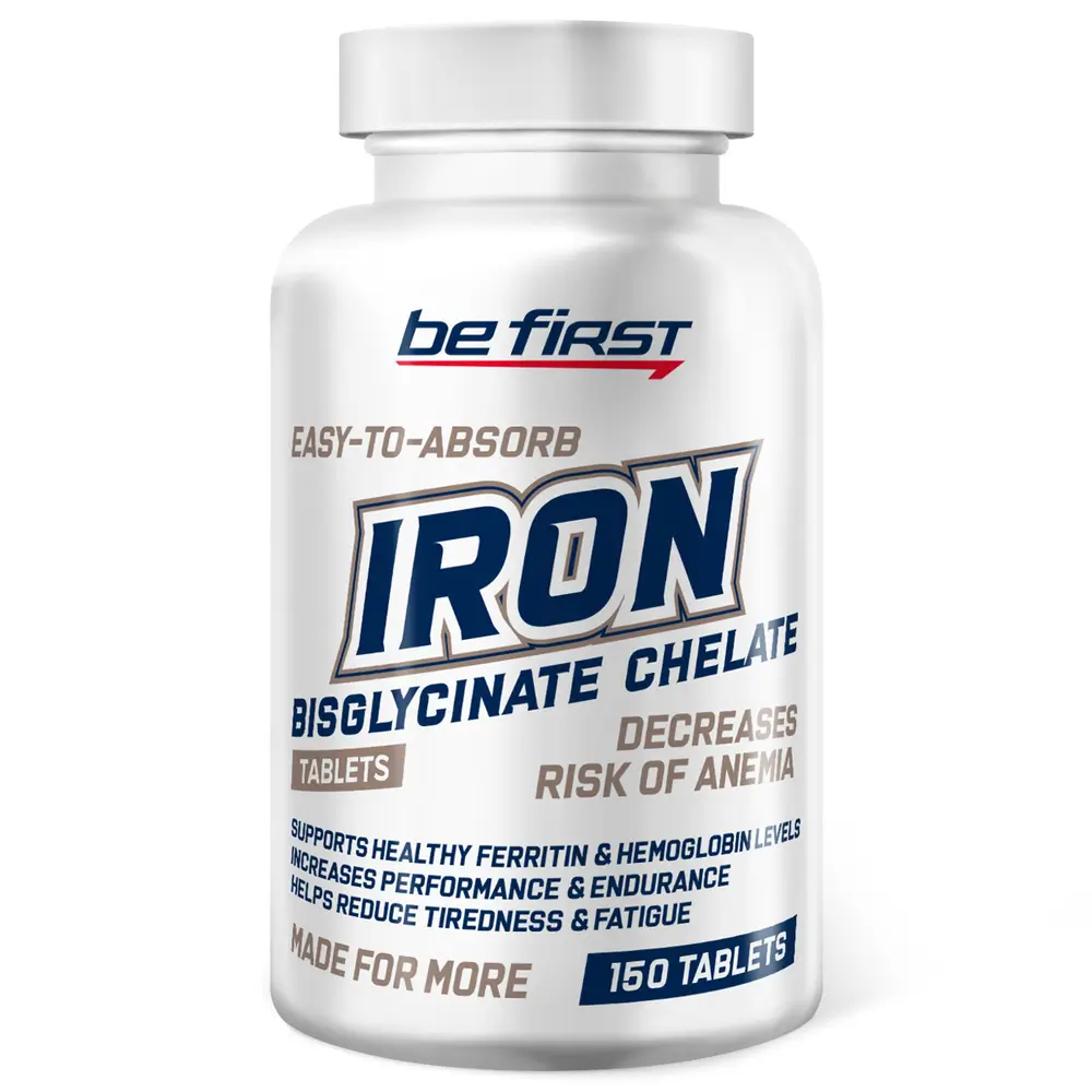 Be First Iron bisglycinate chelate 150 tabs, шт
