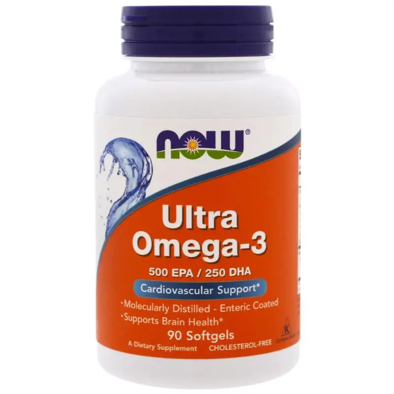 NOW БАД К ПИЩЕ Ultra Omega-3 90 softgel, шт
