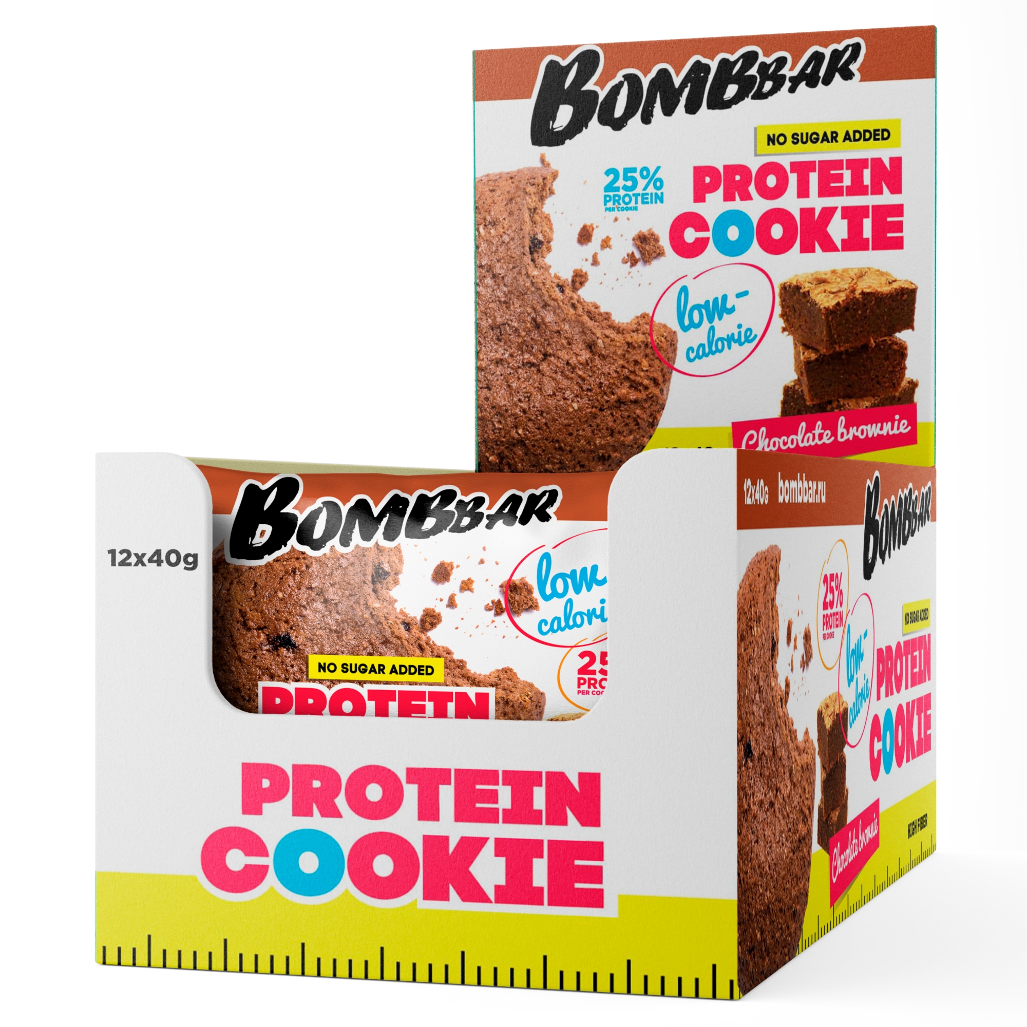 ТМ "BOMBBAR" Печенье неглазированное со вкусом "Шоколадный брауни" 40 г