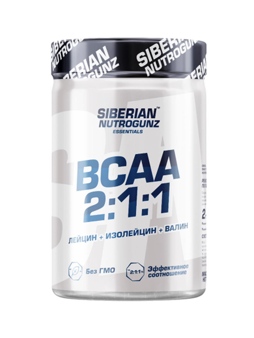 Siberian Nutrogunz Смесь порошкообразная для приготовления безалкогольных напитков  BCAA 2:1:1 225g