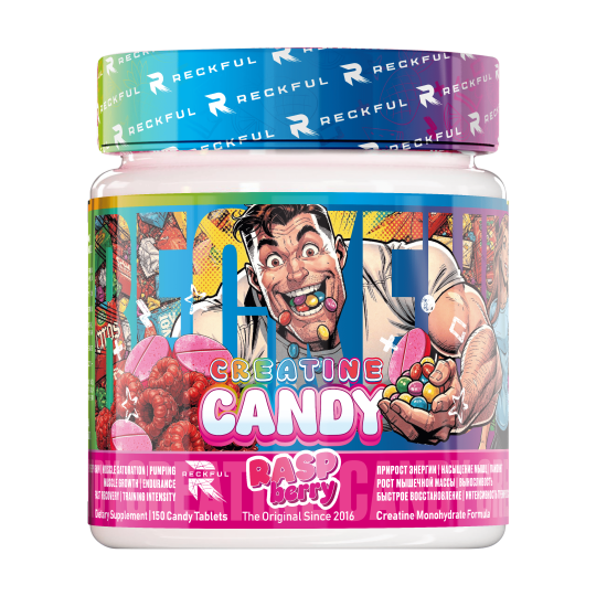 Reckful ® Creatine Candy жевательные таблетки 150 шт (Raspberry)