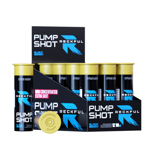 Reckful ® Pump shot 60 ml (12шт в шоубоксе) (Blackberry)