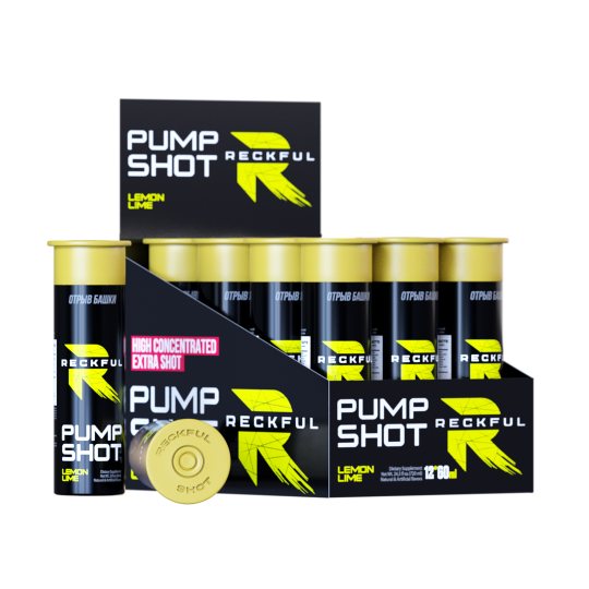 Reckful ® Pump shot 60 ml (12шт в шоубоксе) (Lemon-Lime)
