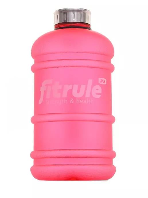 Бутыль FitRule прорезиненный металлическая крышка 2.2L (Розовый)