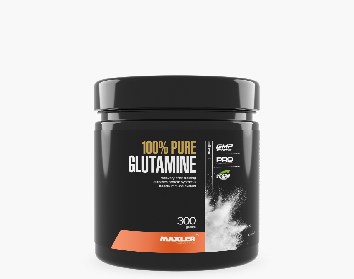 БАД МАКСЛЕР 100% Пьюар Глутамин / MAXLER 100% Pure Glutamine 300 г