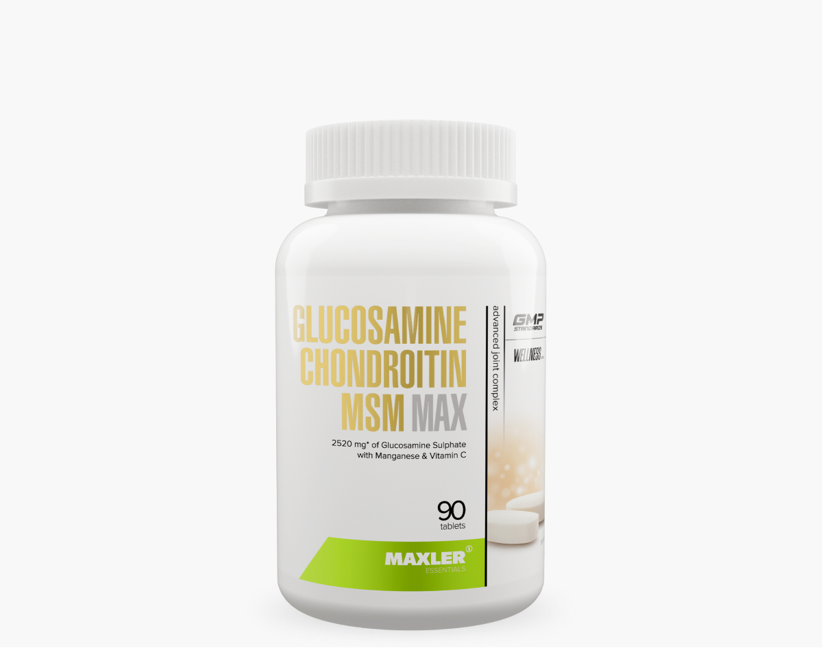 БАД МАКСЛЕР «Глюкозамин Хондроитин МСМ макс» / MAXLER «Glucosamine Chondroitin MSM max» № 90