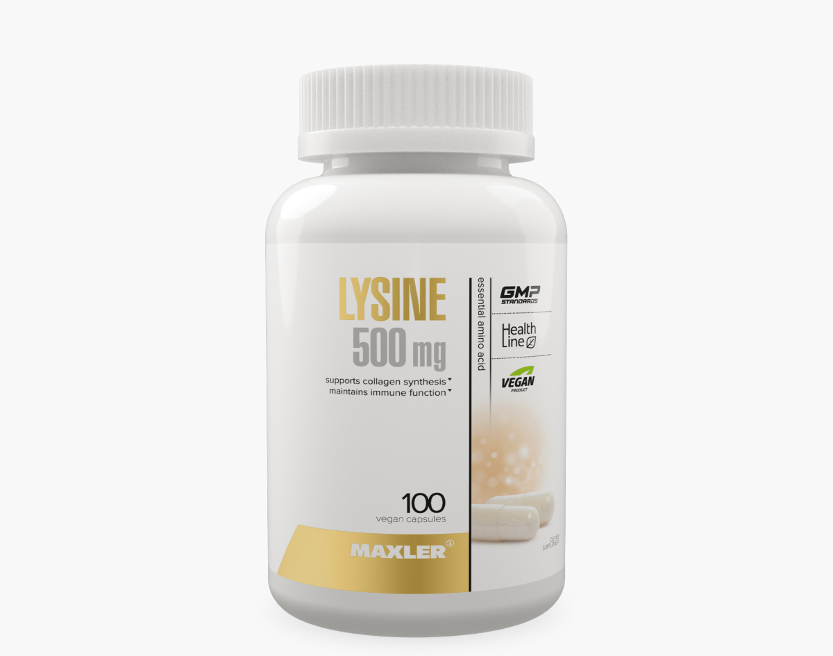 Maxler Lysine 500 mg 100 vcaps, шт