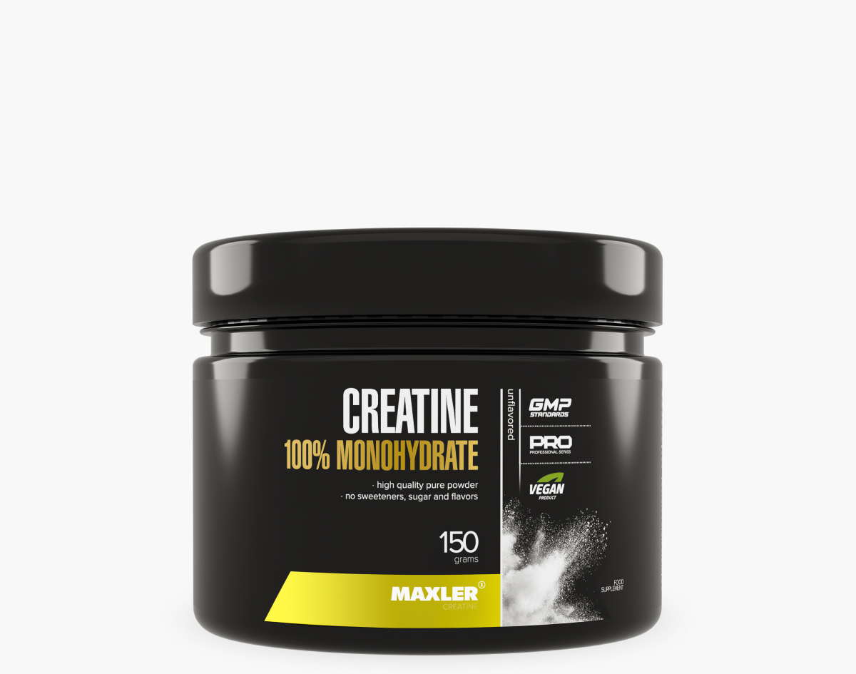 БАД МАКСЛЕР «КРЕАТИН 100% МОНОГИДРАТ» / MAXLER «Creatine 100% Monohydrate», 150 г, шт