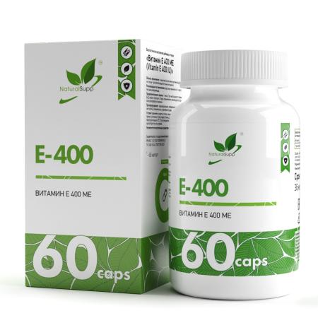 Natural Supp Vitamin E 400 ME 60 caps