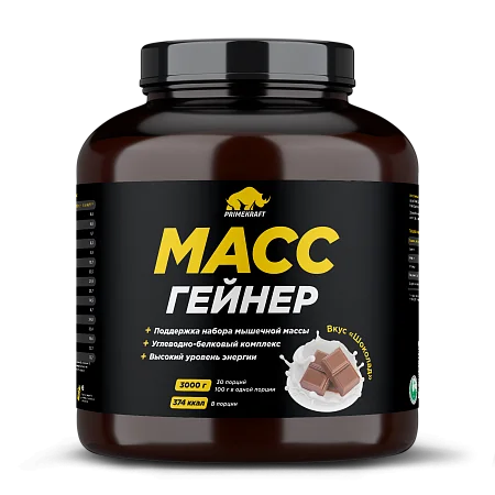 Prime Kraft Mass Gainer (Пакет) 1000g (Клубника-банан)