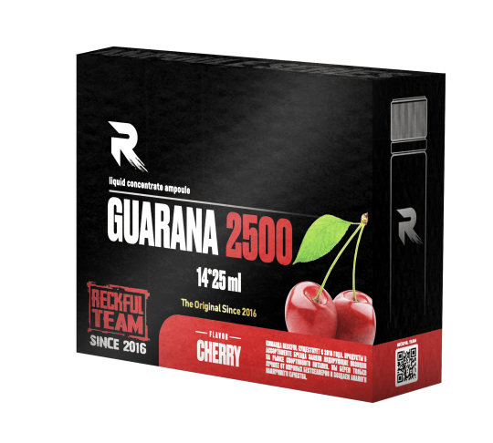 Reckful ® Guarana 2500 mg 25 ml 14 шт (Шоу-бокс) (Cherry)