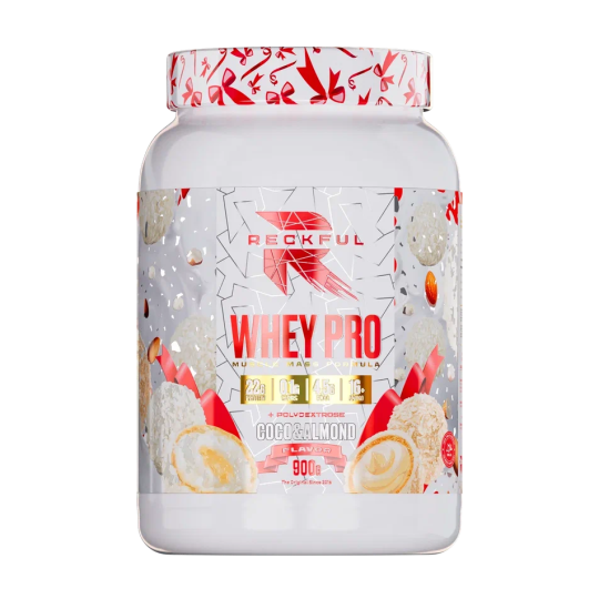 Reckful ® Whey + Polydextrose 900g 30 serv (Кокос-миндаль), шт