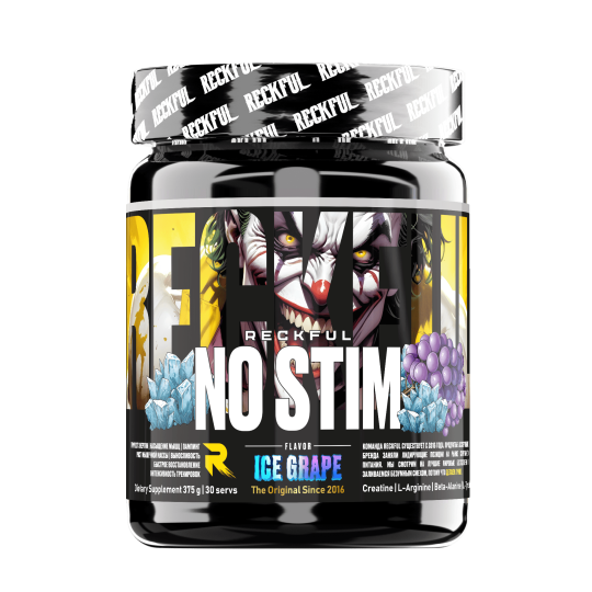 RECKFUL ® NO-STIM Pre-workout 375g ЧЗ (Ice Grape), шт