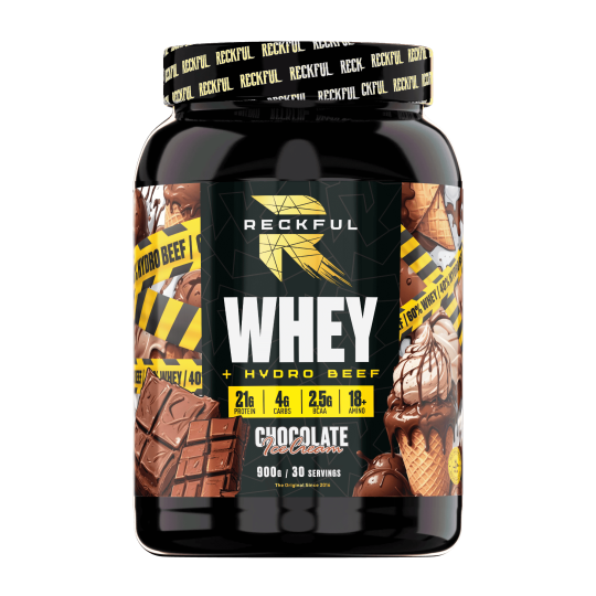 Reckful ® Whey + Beef protein 900g 30 serv (Шоколадное мороженое), шт