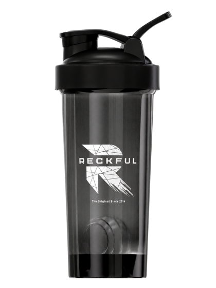 Шейкер Reckful ® Bottle PC 600ml Black Clear, шт