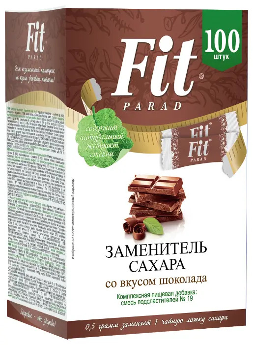 Fit Parad № 19 Смесь подсластителей со вкусом шоколада (1 шт/стик) 50г
