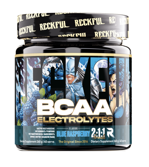 Reckful ® BCAA + Eleсtrolytes 260g (Blue raspberry)