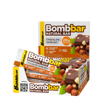 "BOMBBAR" Батончик неглазированный "Шоколад-фундук" 60 гр.