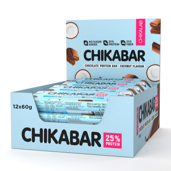 ТМ "CHIKALAB" Батончик глазированный с начинкой "Кокос" 60 гр