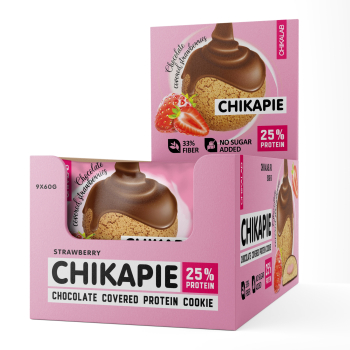 ТМ "CHIKALAB" Печенье глазированное с начинкой "Клубника в шоколаде" 60 гр.