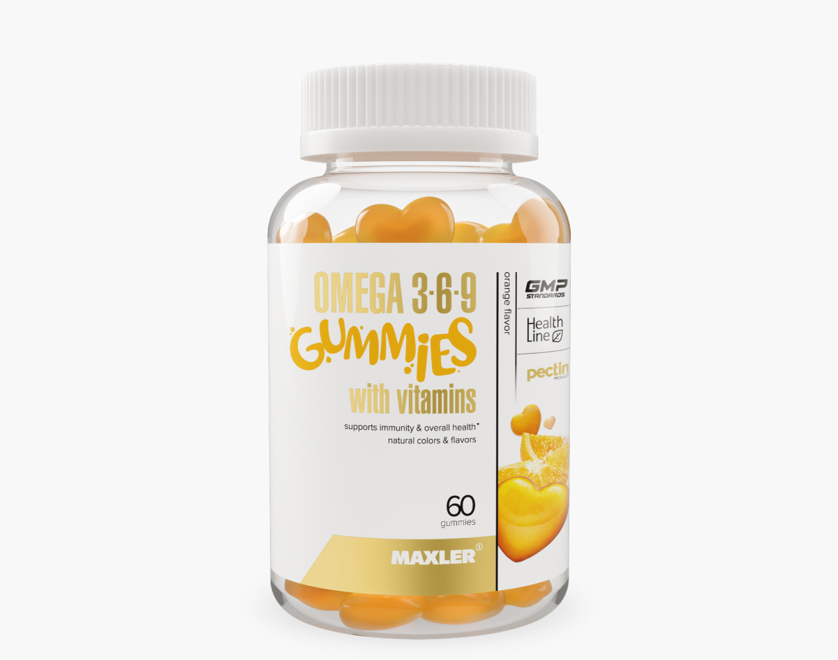 БАД МАКСЛЕР «Омега 3-6-9 гаммиз» (вкус: апельсин) / MAXLER «Omega 3-6-9 gummies» (Orange flavor) № 6