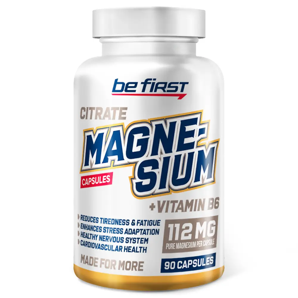 Be First Magnesium Citrate + b6 90 caps