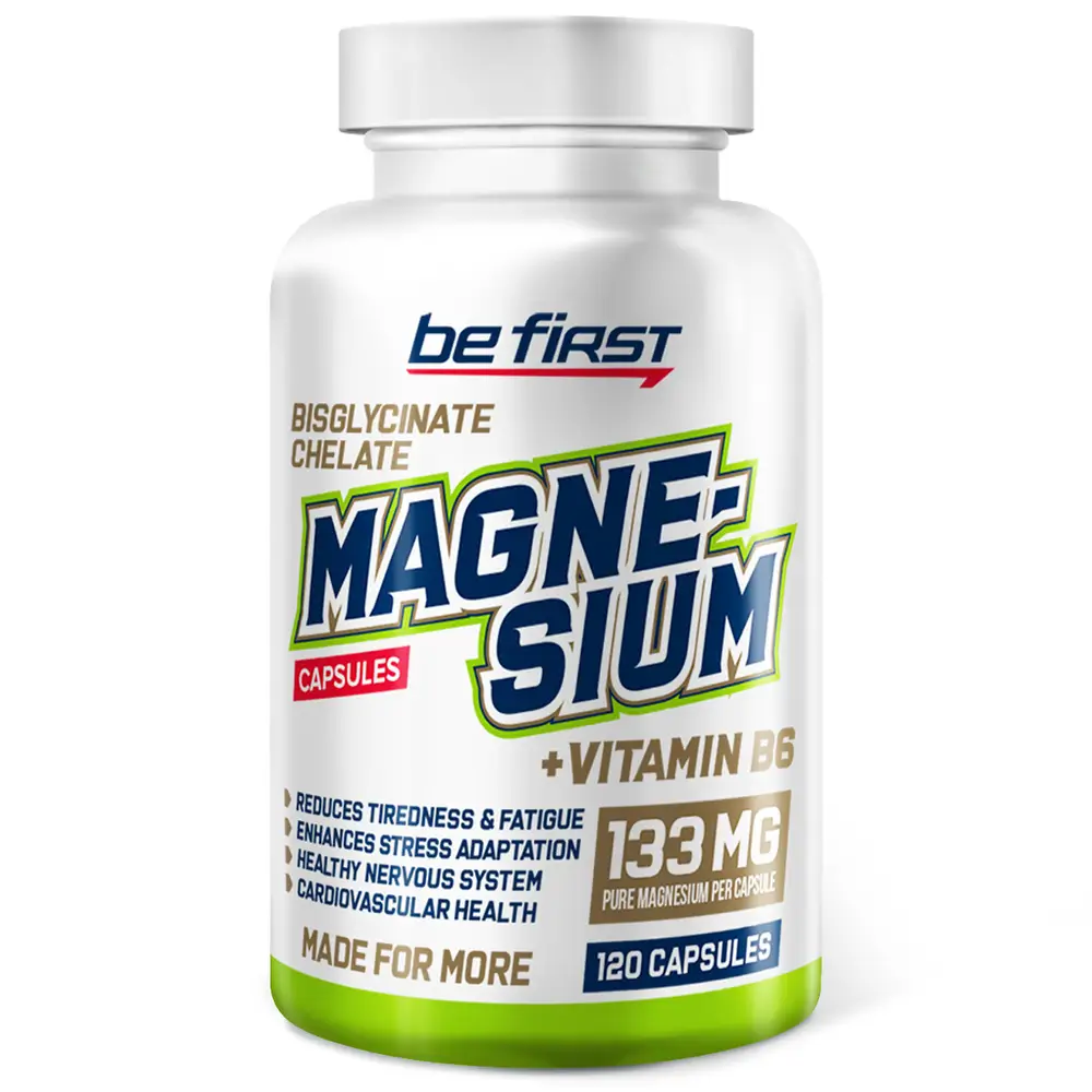 Be First Magnesium bisglycinate chelate + B6 120 caps