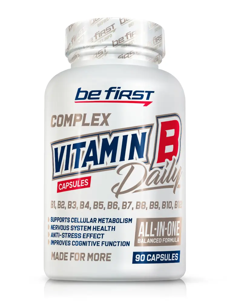 Be First Vitamin B-Complex Daily 90 caps, шт