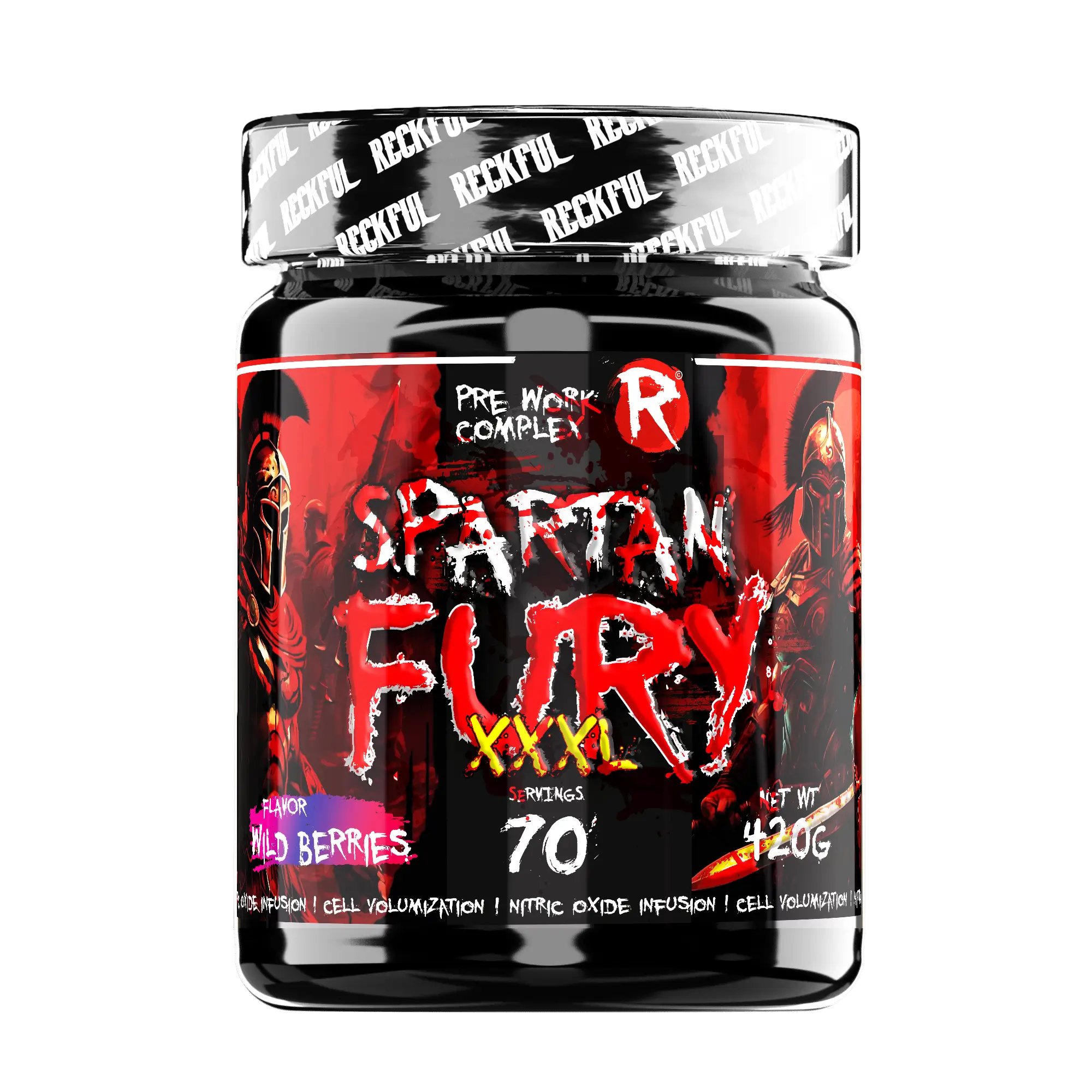 Reckful ® Fury XXXL pre-workout 70 serv (Wild Berries), шт