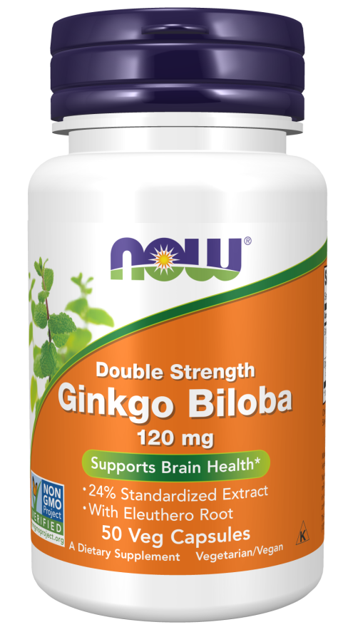 NOW GINGKGO BILOBA 120 MG 50 vcaps