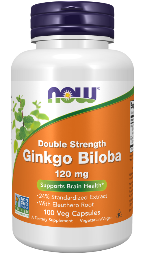 NOW GINGKGO BILOBA 120 MG 100 vcaps