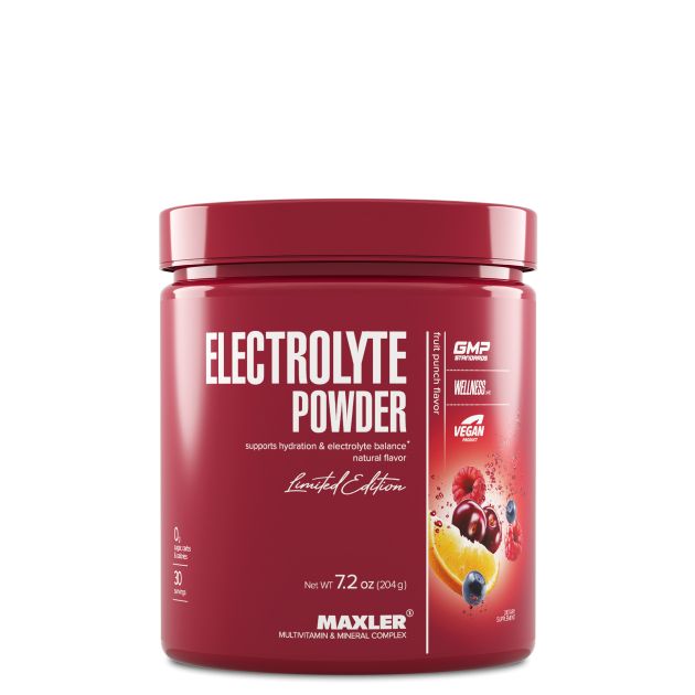 БАД МАКСЛЕР «Электролит Паудер» (вкус: Фруктовый пунш) / MAXLER «Electrolyte Powder» (Fruit Punch Fl
