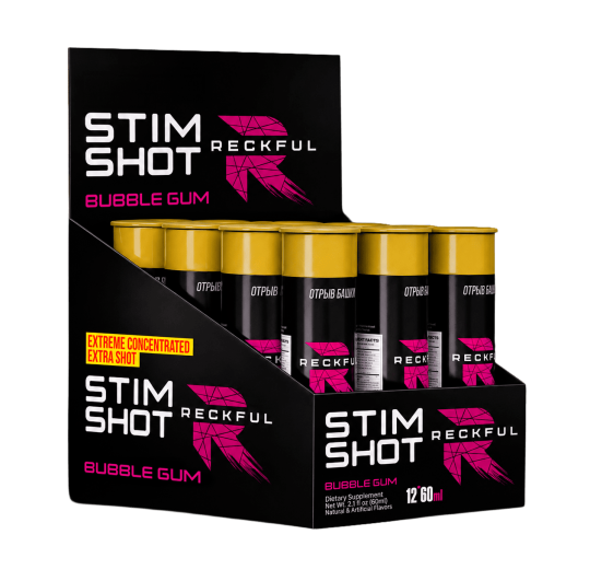 Reckful ® Stim shot 60 ml (12 шт) (шоубокс) (Bubble Gum)
