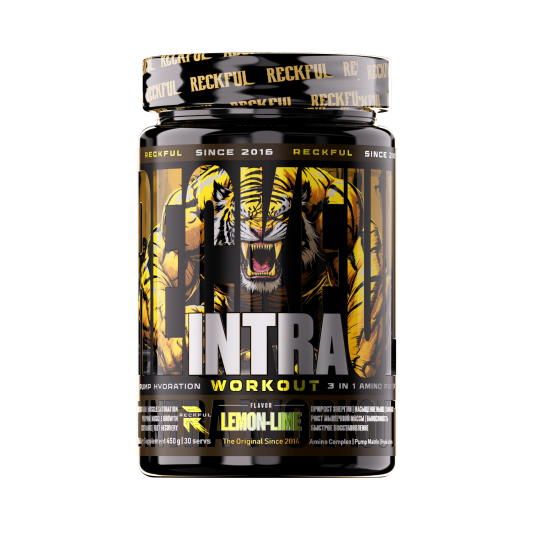 Reckful ® Intra Workout 450g 30 serv (bcaa+hydration+pump) (Lemon-Lime), шт